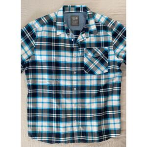 Mountain Hardwear Drummond Short Sleeve Canvas Button Front Shirt. Men's L, MINT